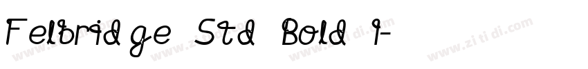 Felbridge Std Bold I字体转换